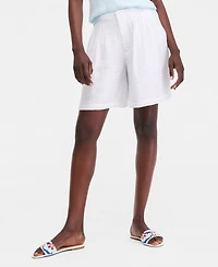 On 34th Women's Pleated Gauze Shorts, Macy's Exclusive