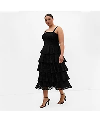 City Chic Women's Plus Daniela Ruffle Tier Dress