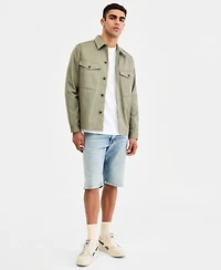G Star Raw Mens Lightweight Overshirt Graphic Relaxed T Shirt Mosa Denim Shorts