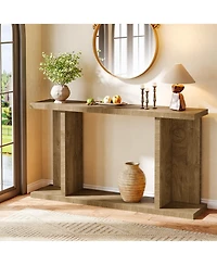 Tribesigns 55" Console Table, Framhouse Entryway Table, Living Room & Sofa Table