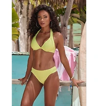 Lascana Women's Textured Underwire Bikini Swimsuit Top Bra Sizing