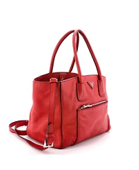 Pre-Owned Prada Front Pocket Wing Convertible Tote Vitello Daino