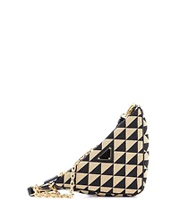 Pre-Owned Prada Mini Symbole Triangle Bag Jacquard