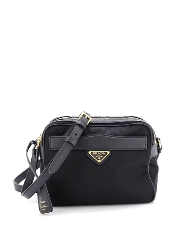 Pre-Owned Prada Mini Re-Edition 1978 Front Pocket Shoulder Re-Nylon with Saffiano Leather