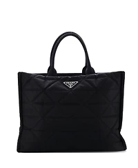 Pre-Owned Prada Large Open Shopping Tote Quilted Re-Nylon