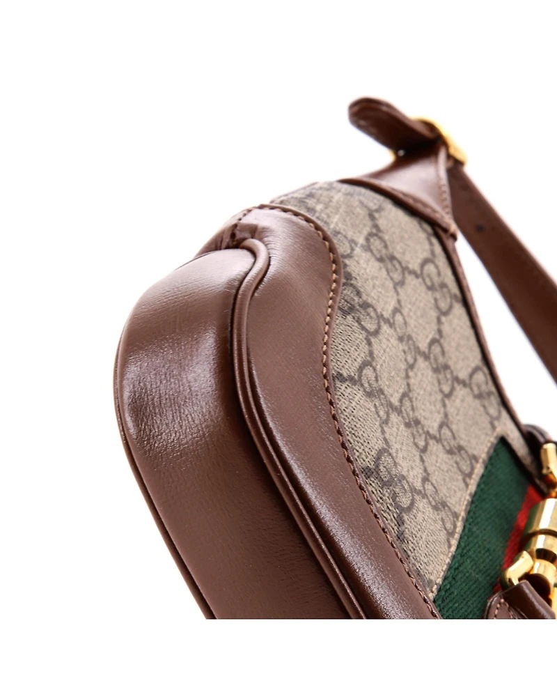 Pre-Owned Gucci Mini Jackie 1961 Hobo Gg Coated Canvas