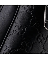 Pre-Owned Gucci Small Signature Slim Crossbody Bag Guccissima Leather