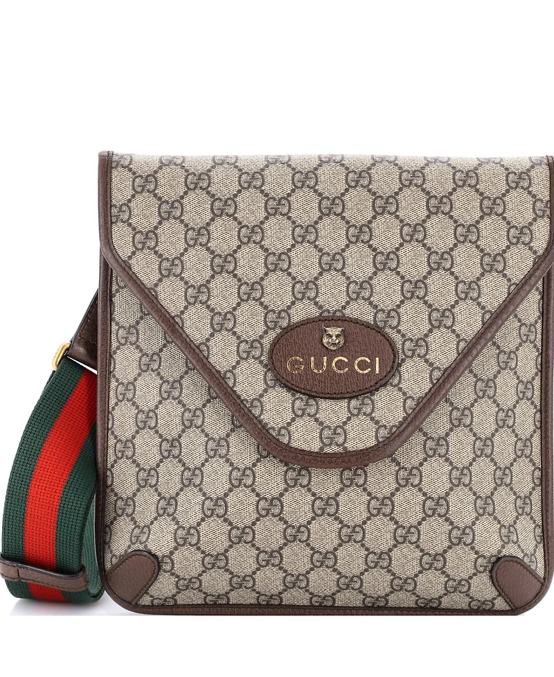 Pre-Owned Gucci Medium Neo Vintage Envelope Messenger Gg Coated Canvas