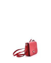 Pre-Owned Prada Small Full Flap Shoulder Bag Spazzolato Leather