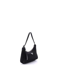 Pre-Owned Prada Mini Re-Edition 2005 Hobo Tessuto with Saffiano Leather