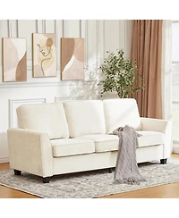 gaomon 83 Inch Modern 3 Seater Sofa, Deep Seat Couch with Washable Detatchable Covers, Comfy Chenille Couch, Oversized Cloud Sofa for Living Room