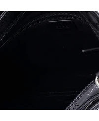 Pre-Owned Gucci Medium Front Zip Flat Messenger Bag Gg Imprime