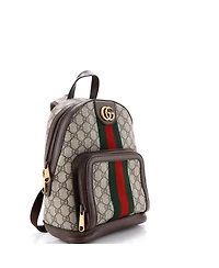 Pre-Owned Gucci Small Ophidia Backpack Gg Coated Canvas and Leather