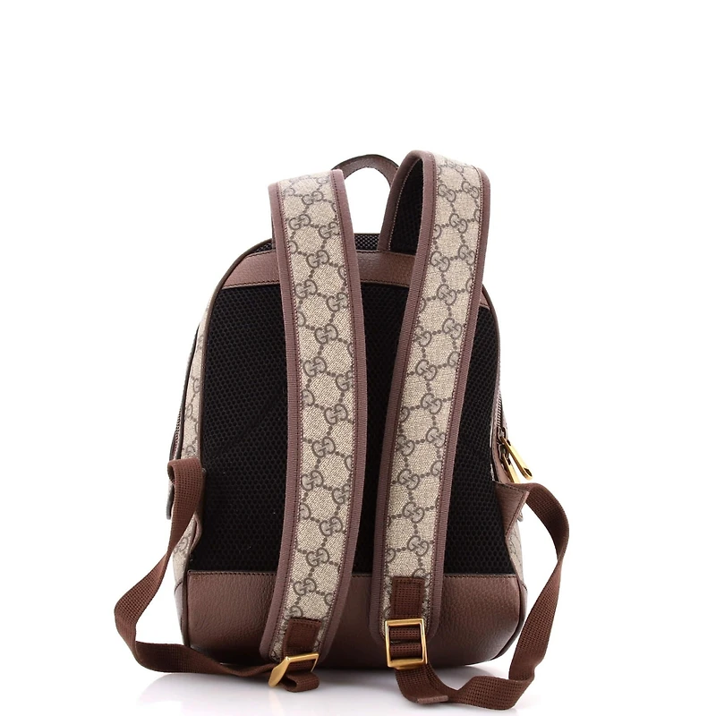 Pre-Owned Gucci Medium Ophidia Backpack Gg Coated Canvas
