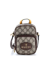 Pre-Owned Gucci Mini Neo Vintage Top Handle Crossbody Bag Gg Coated Canvas