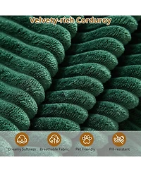 Gaomon 108" Sectional Couch Cloud Modular Modern Linear Sofa with Chaise Lounge, Corduroy Fabric, No Assembly Required