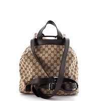 Pre-Owned Gucci Medium Drawstring Backpack Gg Canvas