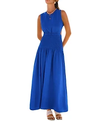 Cupshe Women's Crew Neck Pull-On Unlined Vacation Dress