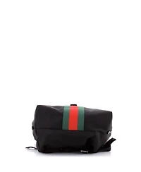 Pre-Owned Gucci Medium Web Fold Over Backpack Techno Canvas