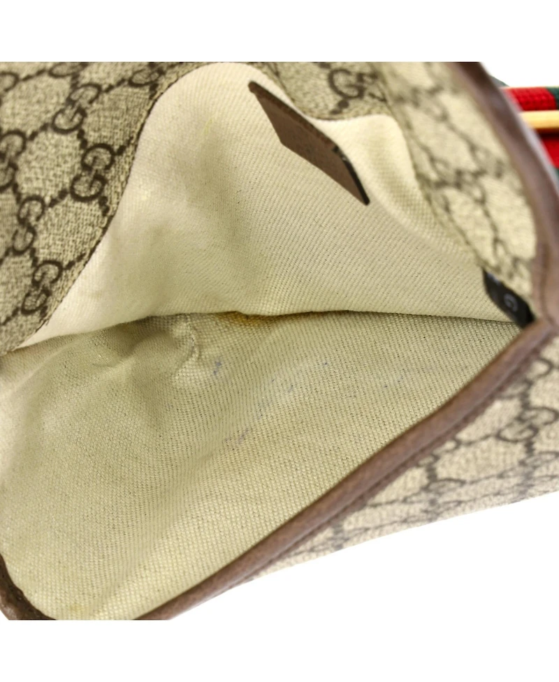 Pre-Owned Gucci Neo Vintage Flap Belt Bag Gg Coated Canvas