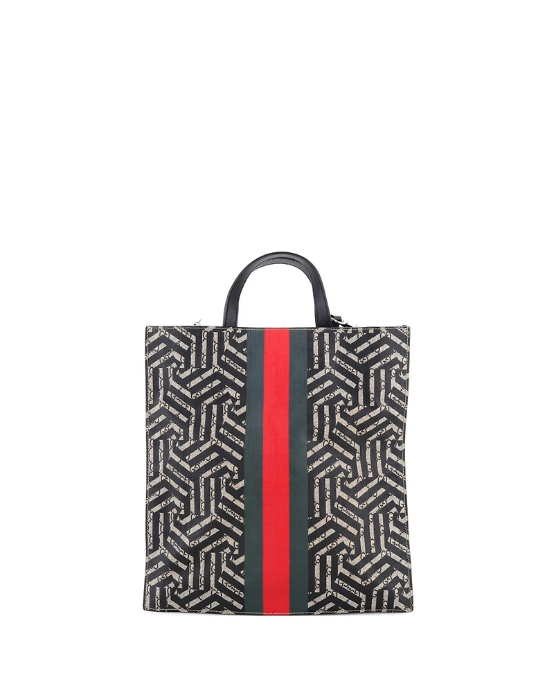 Pre-Owned Gucci Convertible Soft Open Tote Caleido Gg Coated Canvas