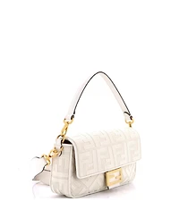 Pre-Owned Fendi Medium Baguette Nm Bag Zucca Embroidered Canvas