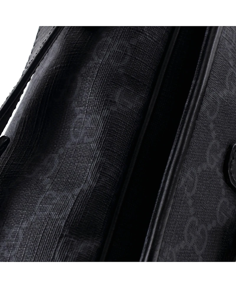 Pre-Owned Gucci Medium Interlocking G Patch Messenger Bag Gg Coated Canvas with Leather