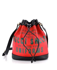 Pre-Owned Gucci 100 Bucket Bag Printed Leather