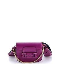 Pre-Owned Gucci Super Mini Horsebit 1955 Shoulder Bag Leather