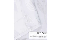 Superior Leaves Machine Washable Room Darkening Blackout Curtains with Back Tabs