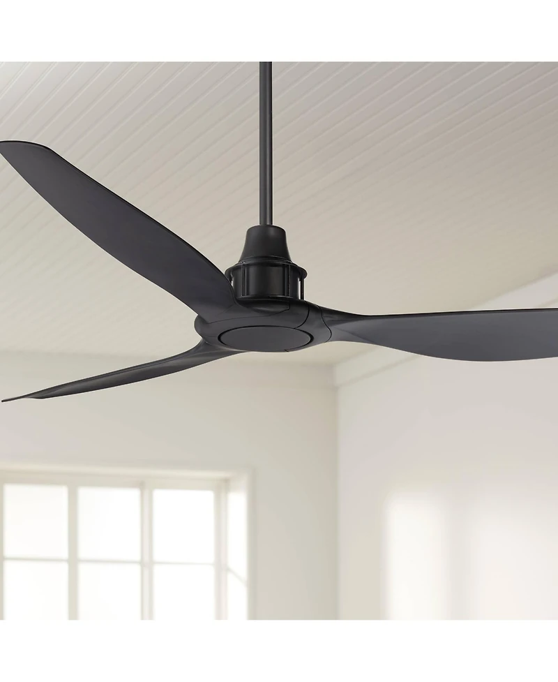 Casa Vieja 58" Modern Contemporary 3 Blade Indoor/Outdoor Damp Rated Ceiling Fan with Remote