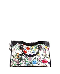 Pre-Owned Gucci Medium x Balenciaga The Hacker Project Neo Classic City Bag Flora Canvas