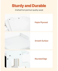 Gouun Montessori Weaning Table and Chair Set 3 in 1 with Chalkboard and Adjustable Height