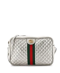 Pre-Owned Gucci Small Trapuntata Camera Bag Quilted Leather