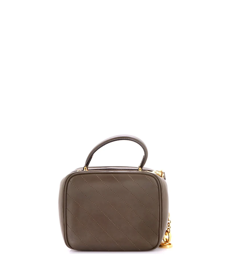 Pre-Owned Gucci Blondie Nm Top Handle Shoulder Bag Diagonal Quilted Leather