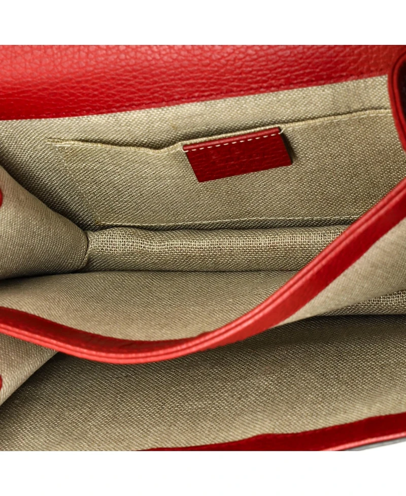 Pre-Owned Gucci Small Interlocking Shoulder Bag Leather