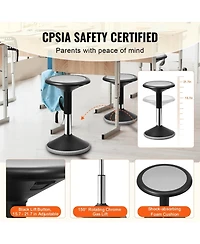 Gouun Height Adjustable Wobble Chair Active Flexible Seating Stool for Ages 12 to 18