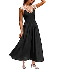 Cupshe Women's Cabana Date Maxi Beach Dress
