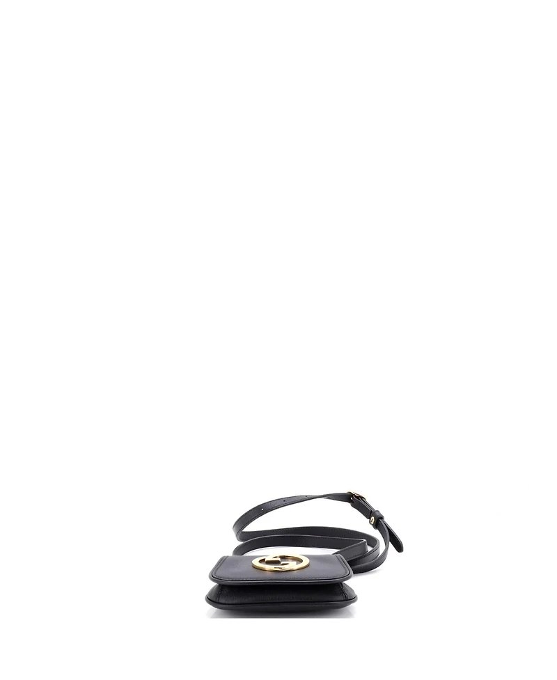 Pre-Owned Gucci Blondie Nm Card Case Wallet with Strap Leather