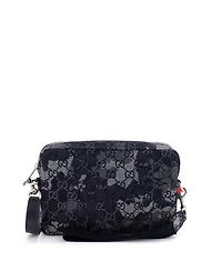 Pre-Owned Gucci Convertible Crossbody Bag Camouflage Gg Denim