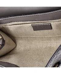 Pre-Owned Gucci Mini Emily Chain Flap Bag Microguccissima Leather