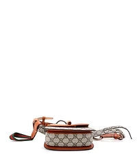 Pre-Owned Gucci Mini Bamboo 1947 Belt Bag Gg Coated Canvas