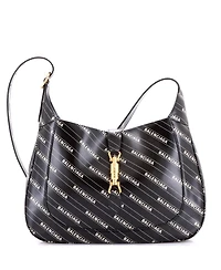 Pre-Owned Gucci Medium x Balenciaga The Hacker Project Jackie 1961 Hobo Printed Leather