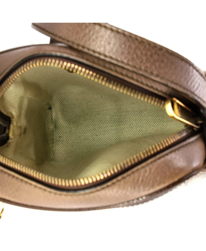 Pre-Owned Gucci Mini Ophidia Messenger Bag Gg Coated Canvas