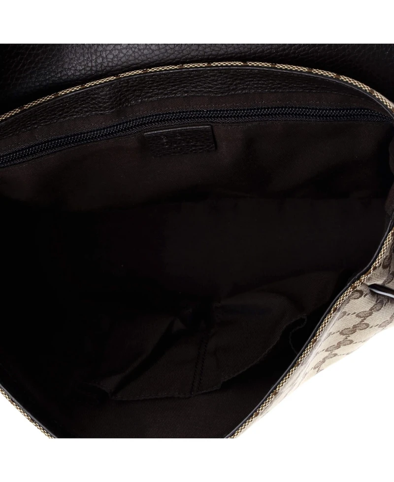 Pre-Owned Gucci Small Flap Messenger Bag Gg Canvas