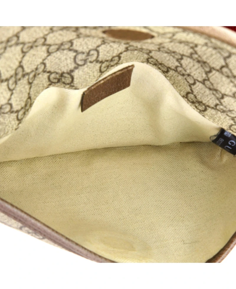 Pre-Owned Gucci Neo Vintage Flap Belt Bag Gg Coated Canvas
