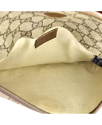 Pre-Owned Gucci Neo Vintage Flap Belt Bag Gg Coated Canvas