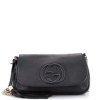 Pre-Owned Gucci Medium Soho Chain Crossbody Bag Leather