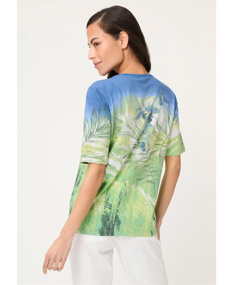 Olsen Women's Botanical Print T-Shirt