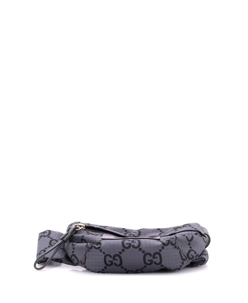 Pre-Owned Gucci Ripstop Belt Bag Gg Nylon and Leather